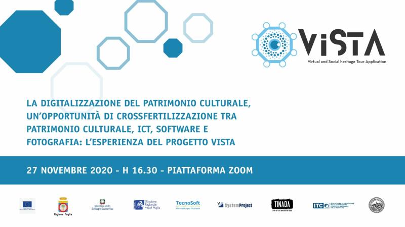 Al Distretto Puglia Creativa si parlerà del progetto VISTA